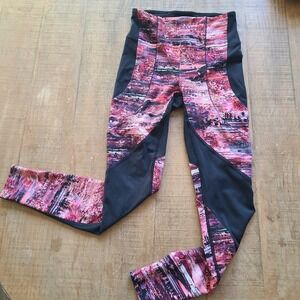 Lululemon ATHLETICA Womens 6 sweat and repeat Dahlia Scape Pink Leggings
